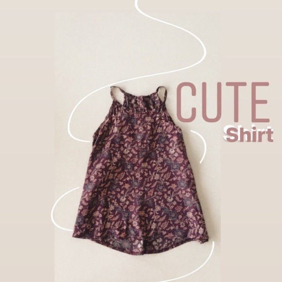 Cute purple with designs shirt - Picture 1 of 3